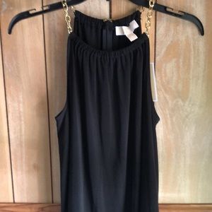 Michael Kors Black dress Top with chain straps